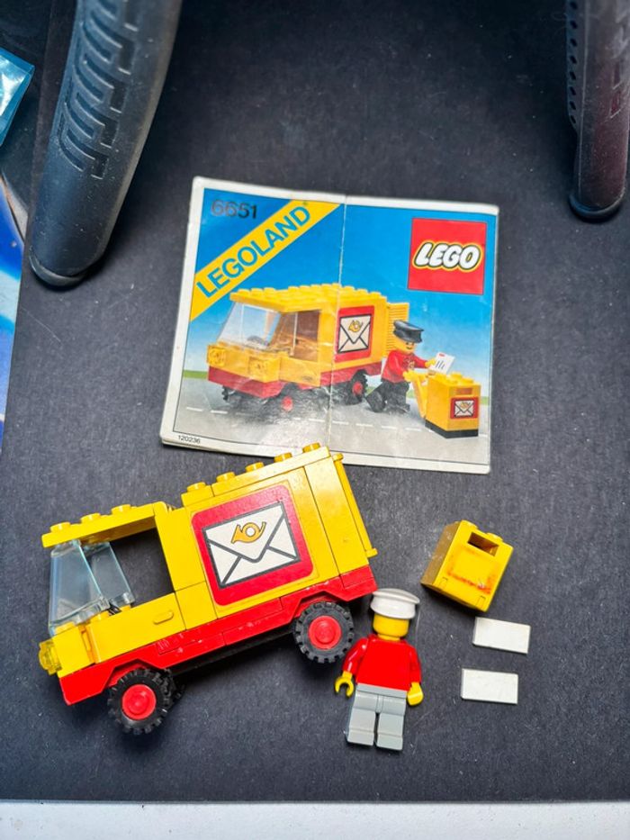 Lego vintage legoland set 6651 facteur poste