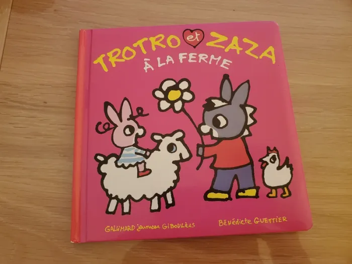 Livre trotro et zaza à la ferme