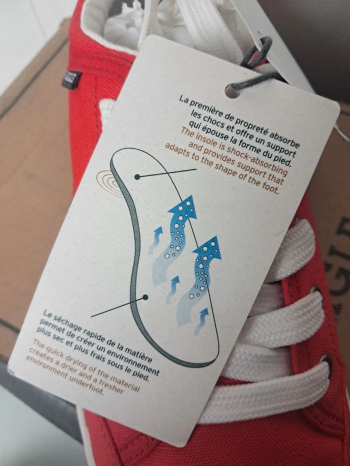 Aigle chaussures basket en toile P.36 neuves - photo numéro 7