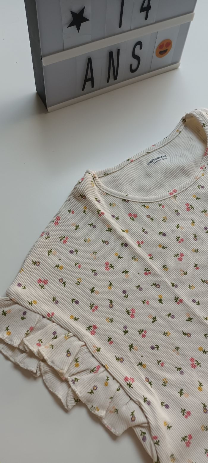 T-shirt à petites fleurs - photo numéro 3