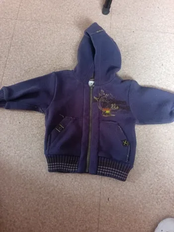 Une veste à capuche garçon 6 mois