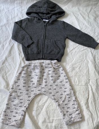 ensemble Bout’chou  9 mois porté bon état