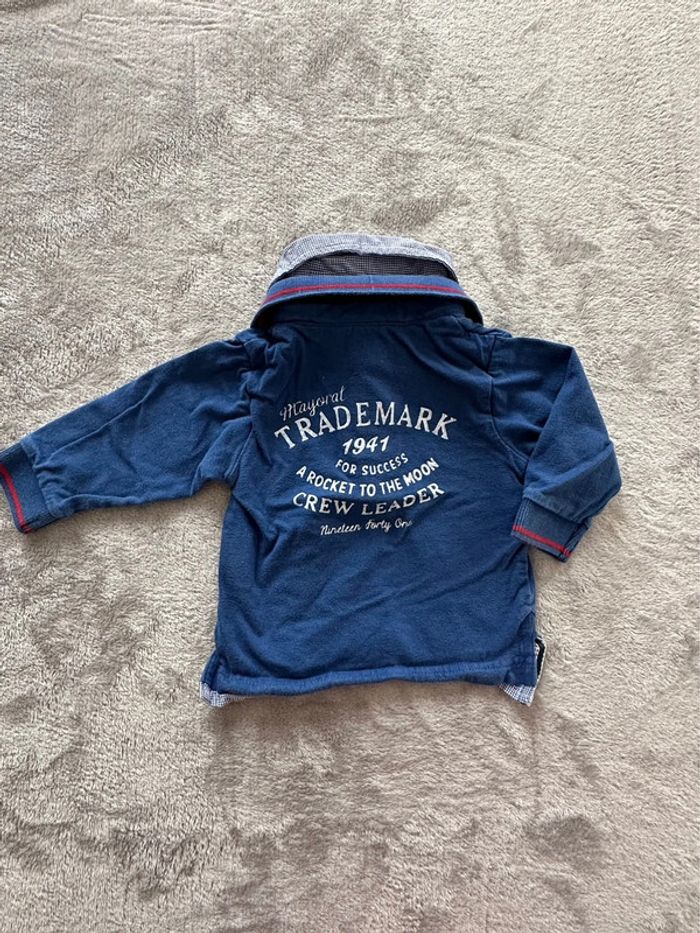 Polo avec effet chemise - 6 mois - Polo Shirt - photo numéro 3