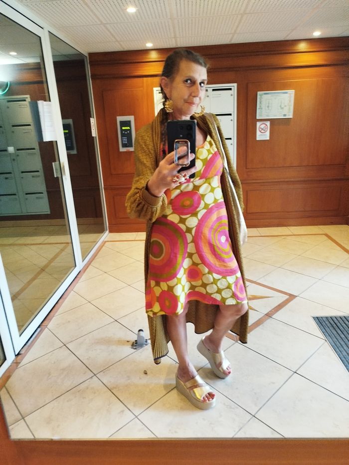 Robe 👗 coton asymétrique made in Népal - photo numéro 4