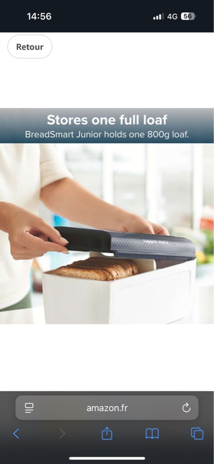 Boîte à pain Tupperware neuve