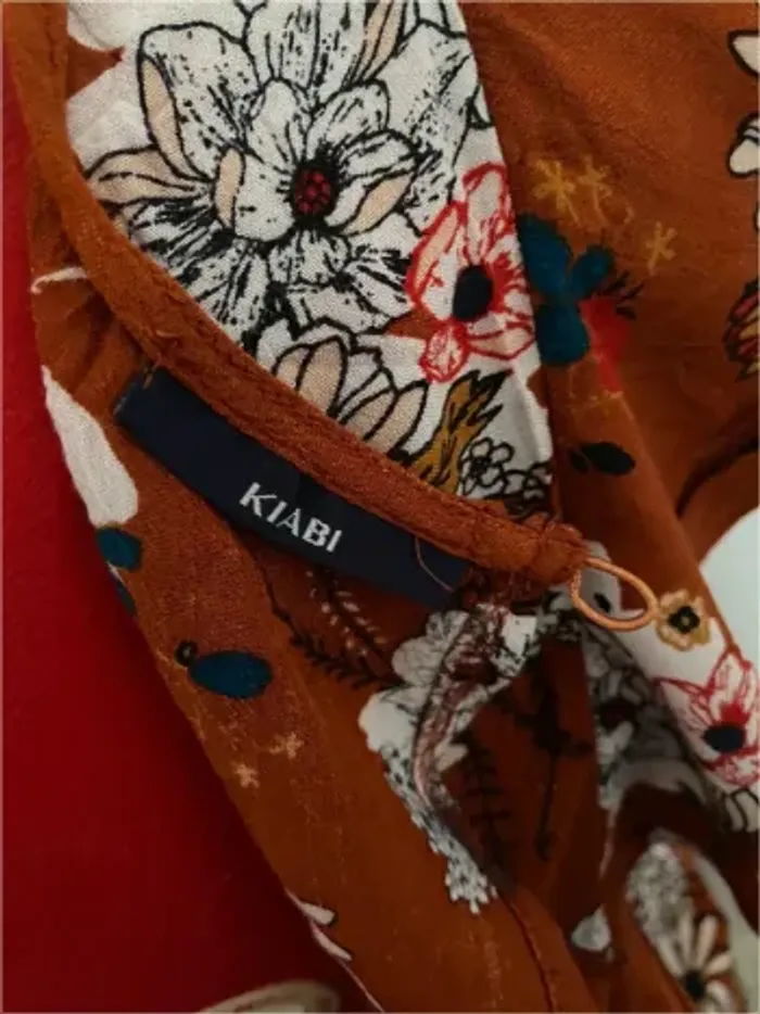 Combishort dos nu à volants rouille Kiabi - photo numéro 7