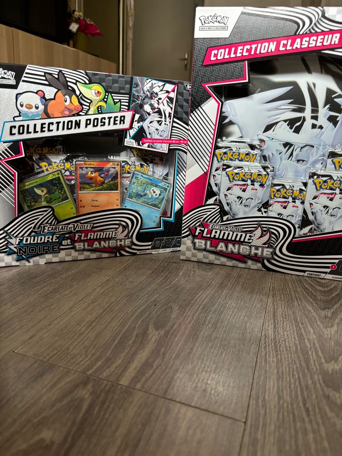 Classeur flamme blanche+ poster Pokémon