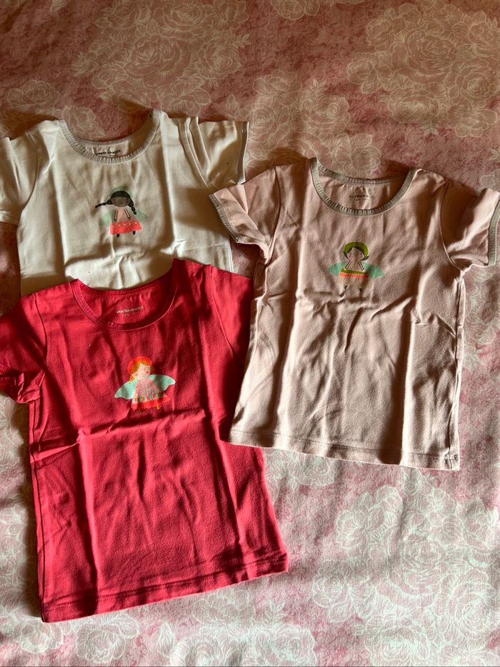 Lot de 6 chemisettes à manches courtes petite fille - photo numéro 2
