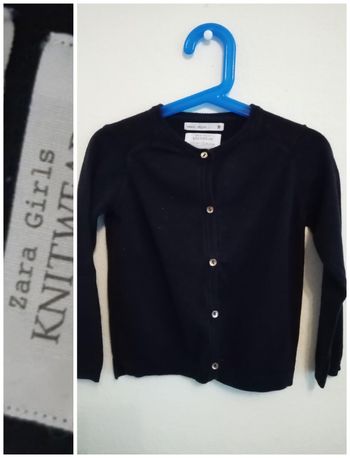 5 ans zara girls gilet boutonnés bleu marine /excellent état