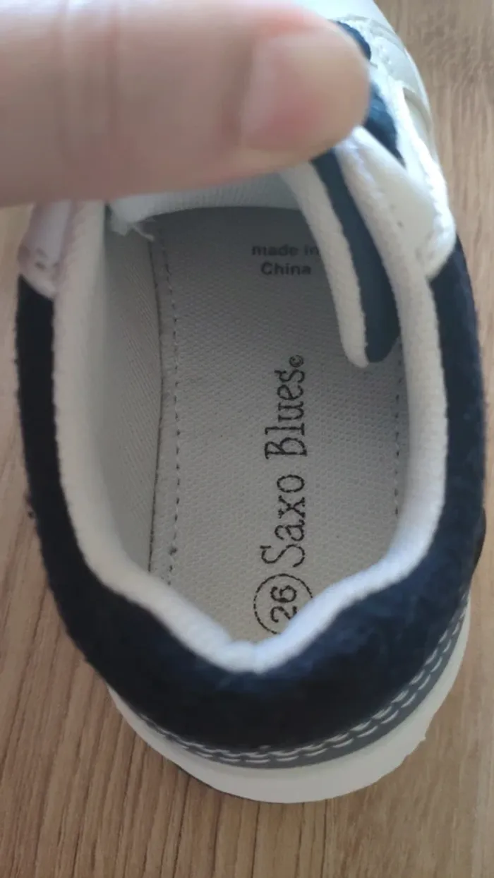 Chaussures baskets saxo blues taille 26 - photo numéro 5