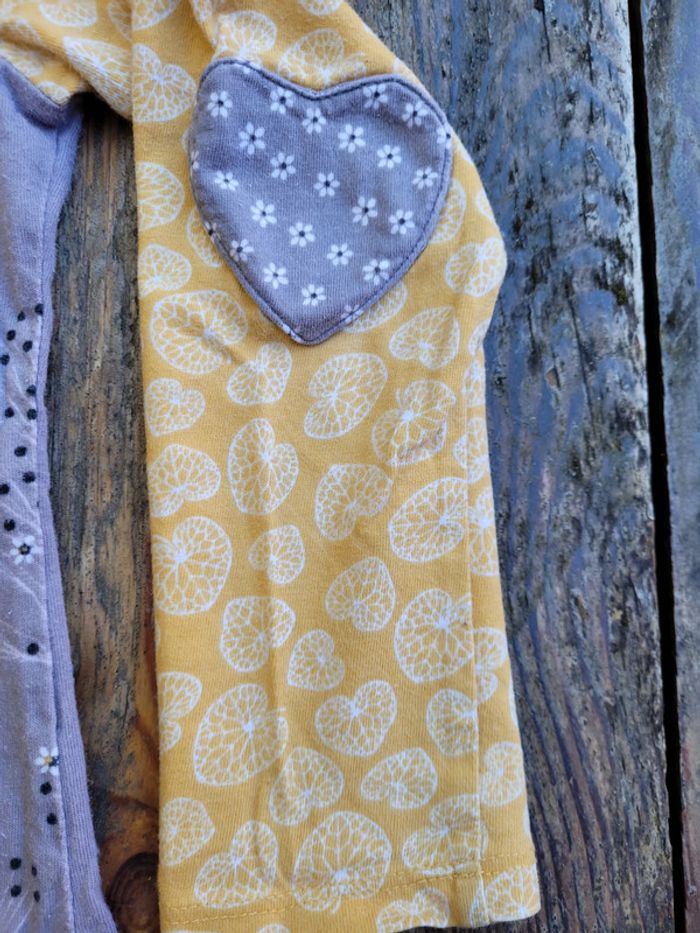 Superbe tee-shirt manches longues Catimini, gris et jaune moutarde, original, 4 ans - photo numéro 5