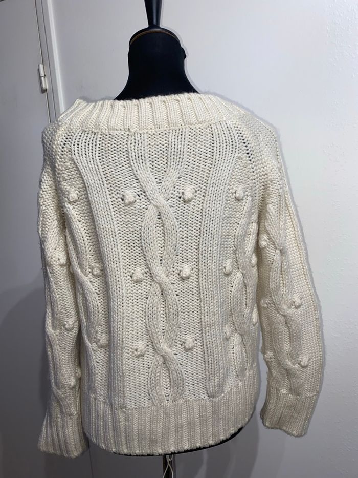 Pull d’hiver Monoprix blanc cassé - photo numéro 3