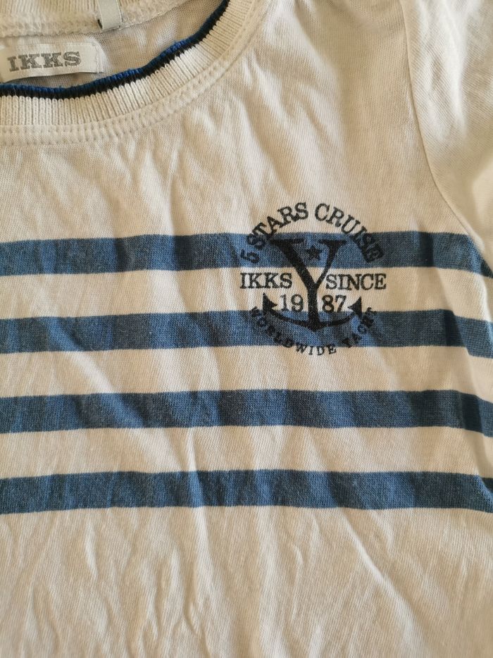 Lot de 2 t-shirt d'été bébé garçon 12mois ikks très bon état - photo numéro 5