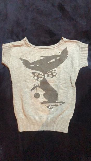 T-shirt en laine fille 6 ans