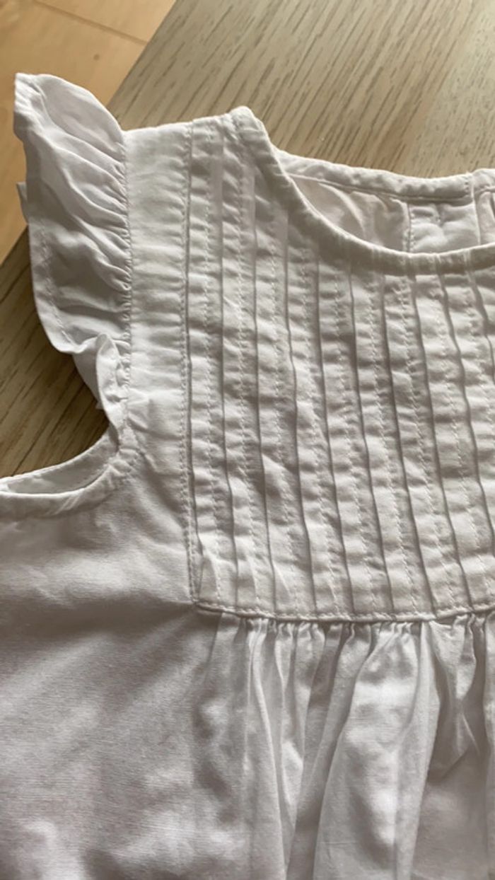 Lot de deux blouses blanches broderie anglaise - photo numéro 5