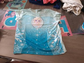 Tee-shirt manche courte la reine des neiges