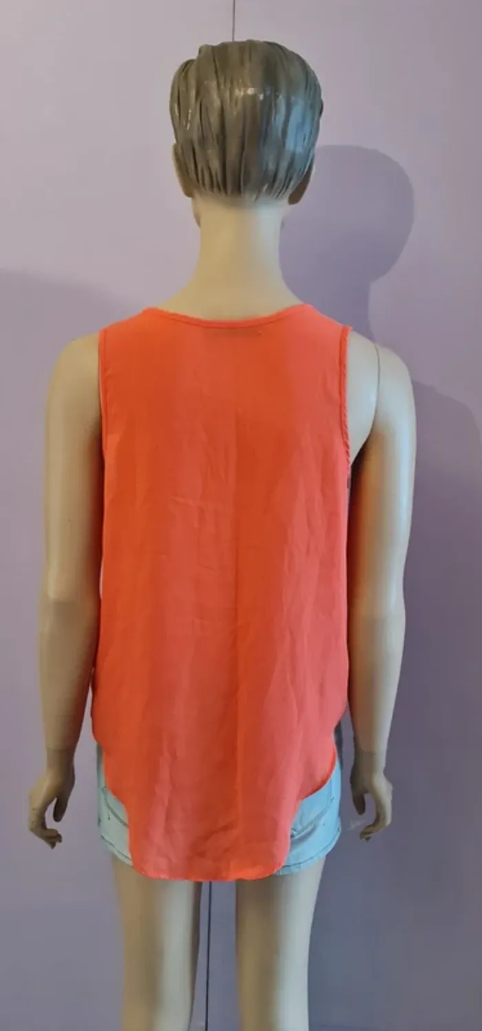Débardeur femme couleur corail - photo numéro 4