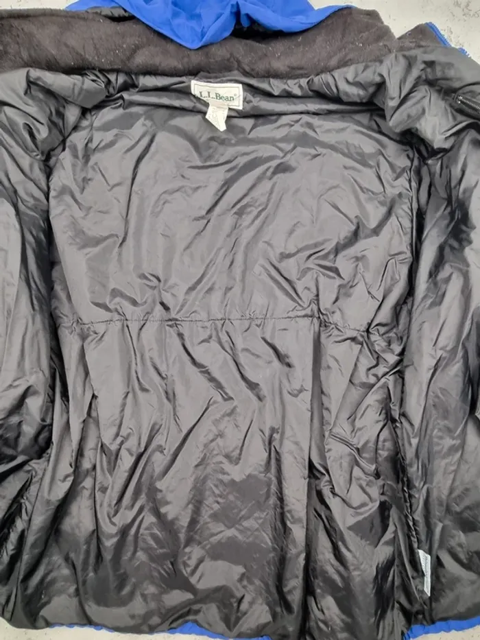 Doudoune L.L. Bean bleu et noir – Taille L Homme (mesures en photos) - photo numéro 3