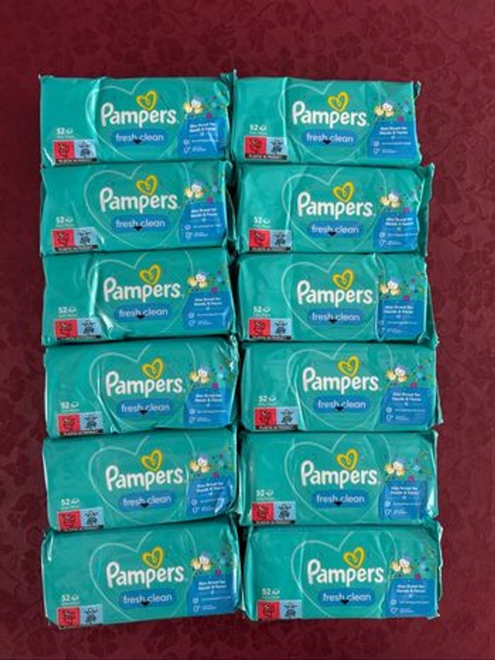 Lingettes Pampers Fresh Clean