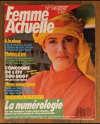 Ancien magazine Femme actuelle 1987 N°146 vintage