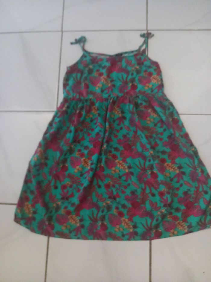 Robe d ete fille a bretelle taille 12 ans en coton marque kiabi - photo numéro 7