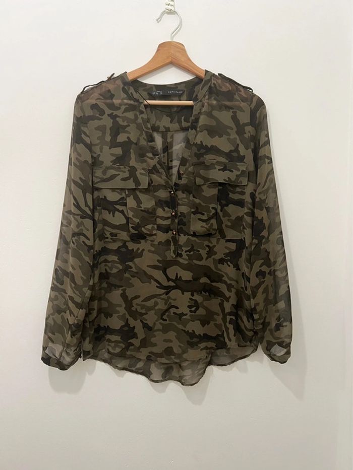 Blouse camouflage Zara