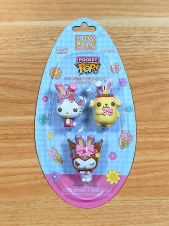 Pack 3 Figurines Funko Pocket Pop! - Hello Kitty and Friends (Édition Pâques)