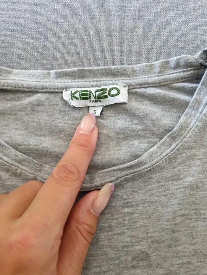 C58 t-shirt gris Kenzo S - photo numéro 4