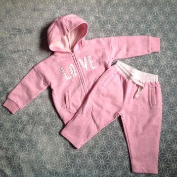 Ensemble rose - 12/18 mois