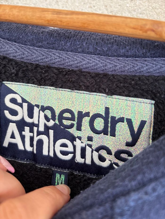 Pull bleu marine Superdry Athletics taille M - photo numéro 8