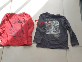 2 t-shirts manche longue 5 ans n°5