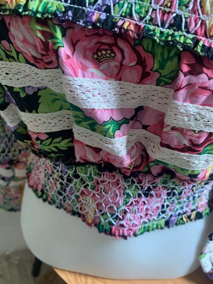 Blouse taille M marque Barok fleurie - photo numéro 6
