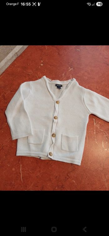 Gilet bébé taille 9 mois