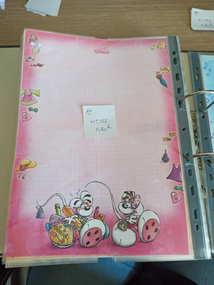 Feuille Diddl A4 152 0,80€