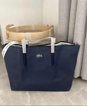 Sac à main Lacoste femme bleu marine