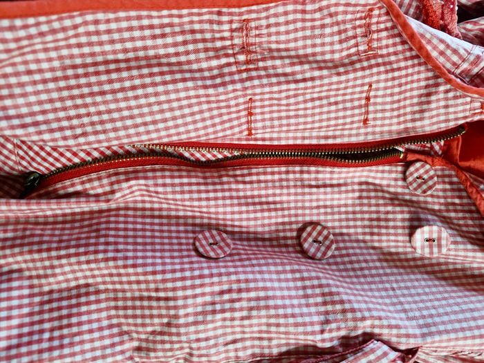 Imperméable vichy rouge - photo numéro 4