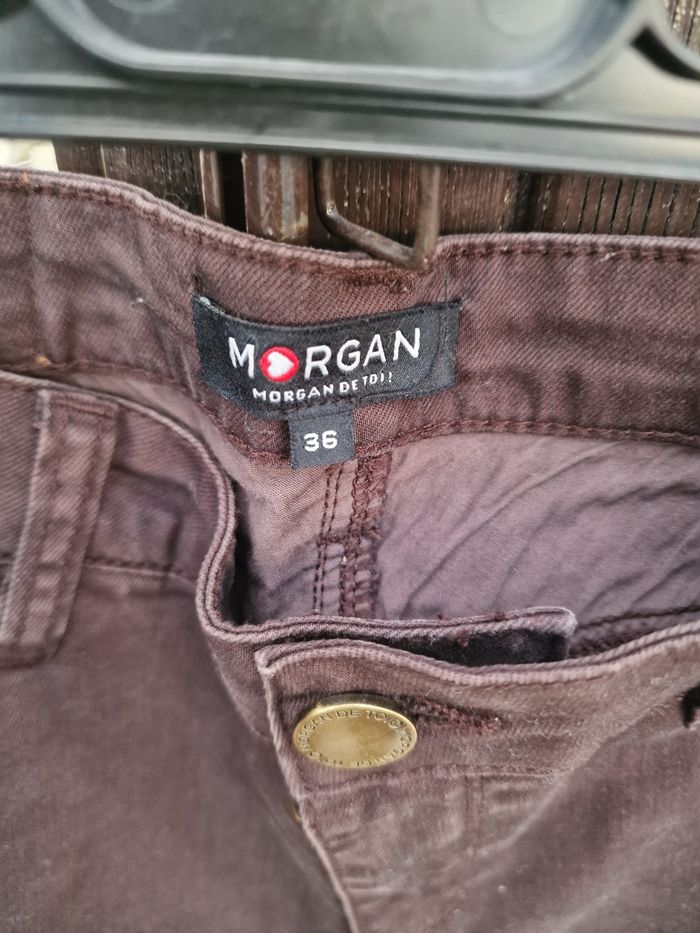 Jean Morgan marron taille 36 - photo numéro 2