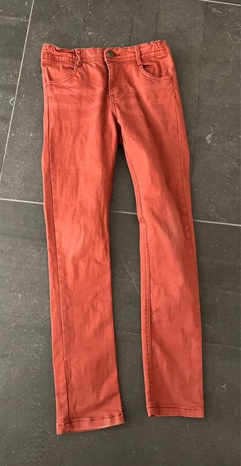 Jeans slim couleur terracotta Tissia