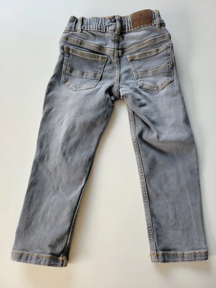 Jean gris sergent major taille 2-3ans - photo numéro 4