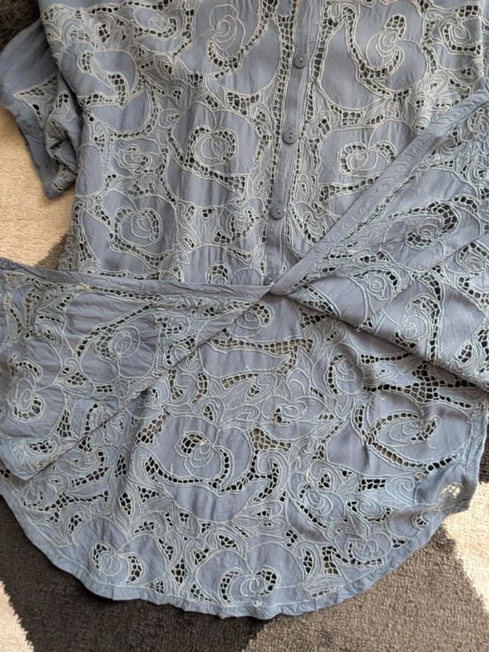 Chemise ajourée de dentelle anglaise - photo numéro 6