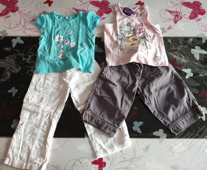 N°196 Lot de 2 Ensembles ÉTÉ Fille (36 mois)