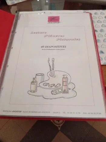 Diapositives jocatop lecture d'œuvres picturales