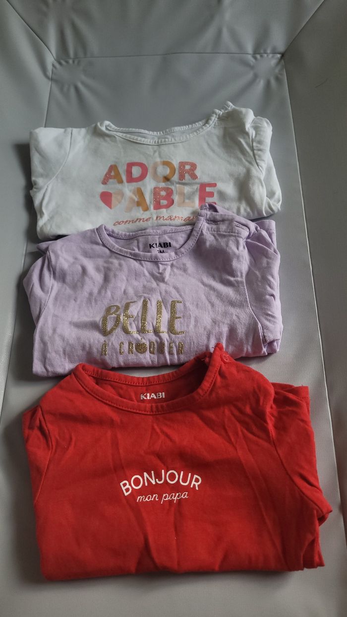 Lot tshort manche langue