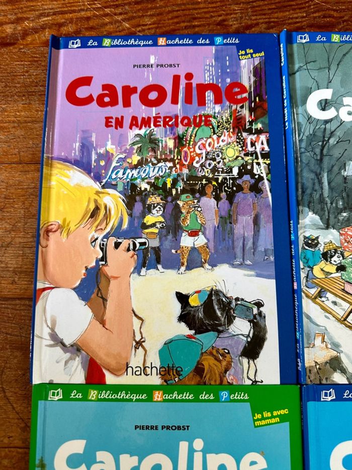 Lot de 4 livres bd albums Caroline bleu vert Pierre Probst collection - photo numéro 2