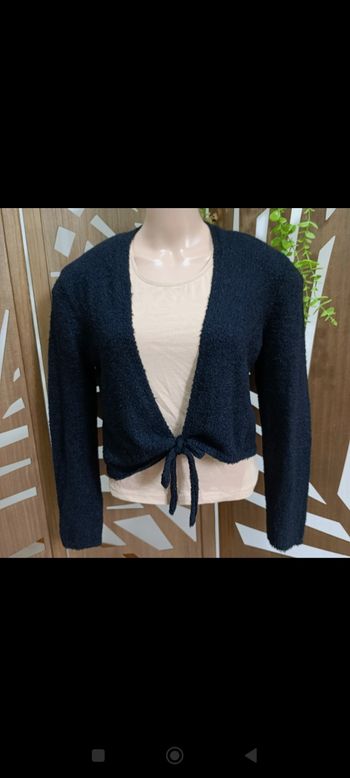 Gilet cache coeur noir taille M - comme neuf