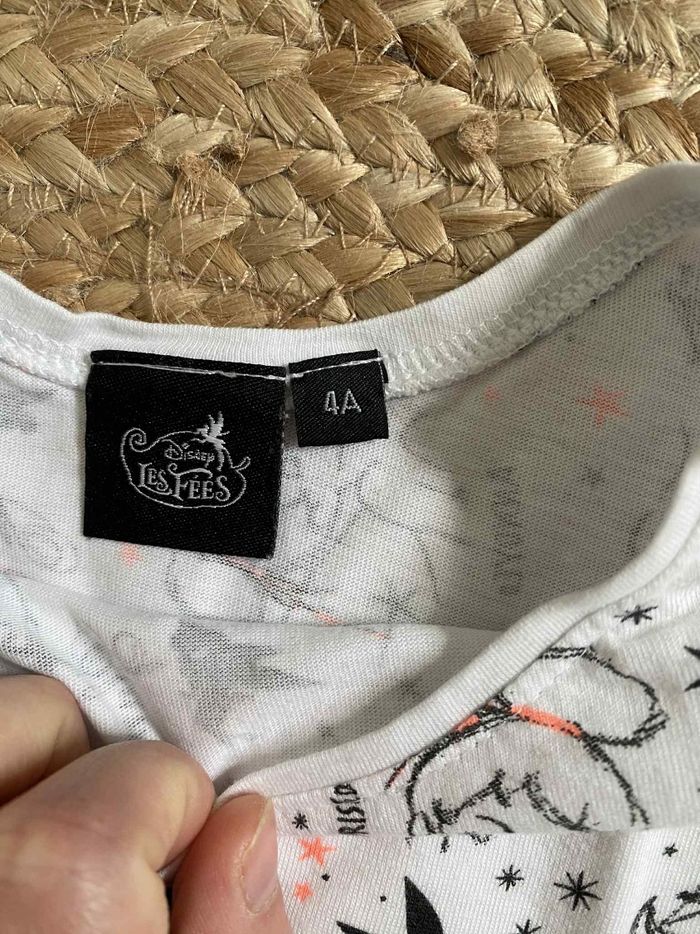 T-shirt mc fée clochette disney 4 ans - photo numéro 3