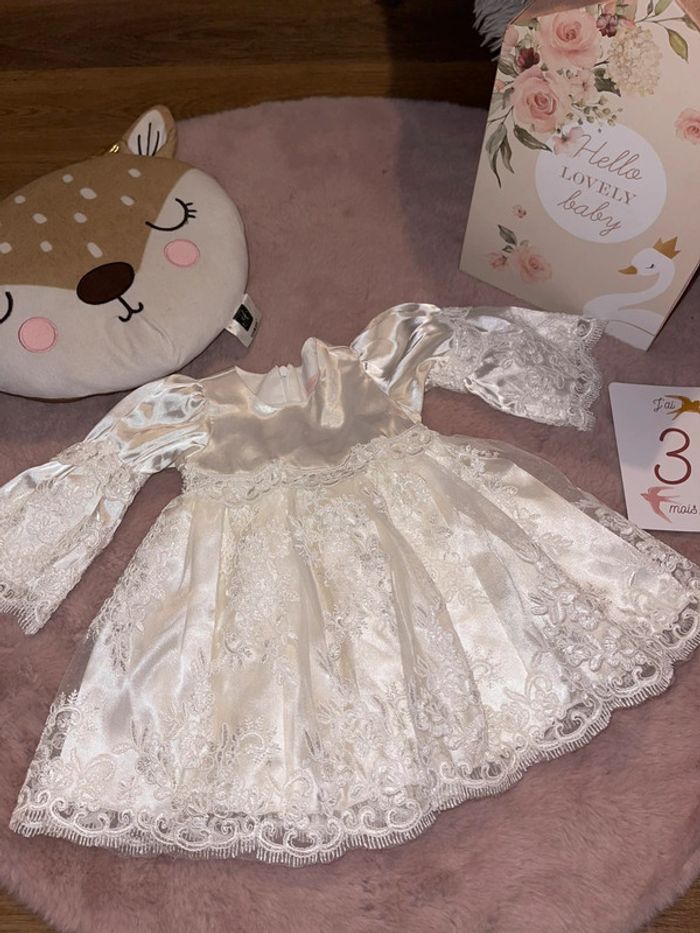 Robe cérémonie pugibaby 0-3 mois