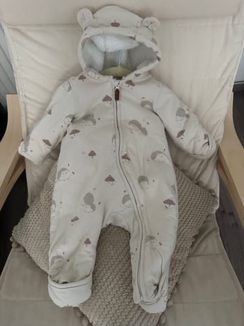 Combipilote H&M fourrée beige 2-4 mois