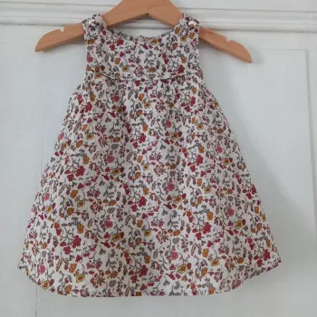 TBE - Robe à fleurs - 6 mois Sergent Major