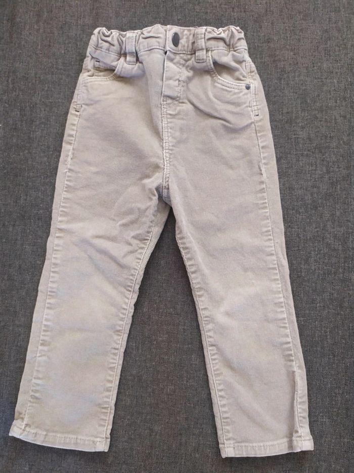 Pantalon beige velours 23mois